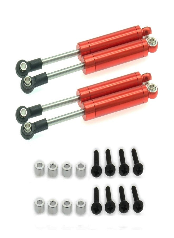 HobbyCrawler 4-Pack Shock Absorber Damper Internal Spring 102mm for 1/10 Crawler Truck HSP HPI AXIAL Tamiya LOSI RC Car Metal Upgraded Parts(red) - Image 1